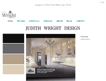 Tablet Screenshot of judithwrightdesign.net